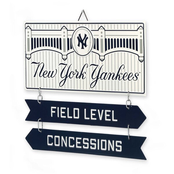 New York Yankees Field Level Concessions Metal Sign Open Road Brands